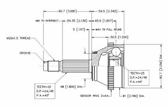 Vema 18269 CV joint 18269: Buy near me in Poland at 2407.PL - Good price!