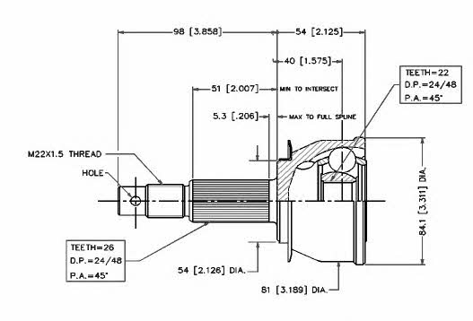 Vema 18483 CV joint 18483: Buy near me in Poland at 2407.PL - Good price!