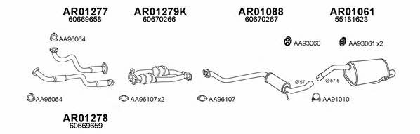 Veneporte 010098 Exhaust system 010098: Buy near me at 2407.PL in Poland at an Affordable price!