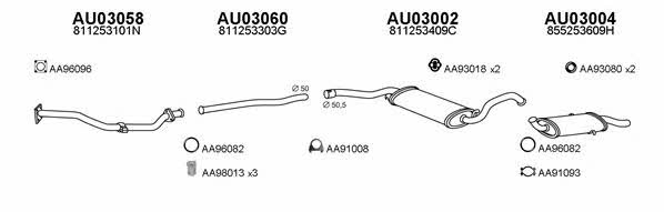  030008 Exhaust system 030008: Buy near me in Poland at 2407.PL - Good price!