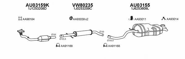  030020 Exhaust system 030020: Buy near me in Poland at 2407.PL - Good price!