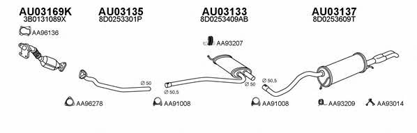  030029 Exhaust system 030029: Buy near me in Poland at 2407.PL - Good price!