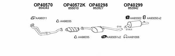  400263 Exhaust system 400263: Buy near me in Poland at 2407.PL - Good price!