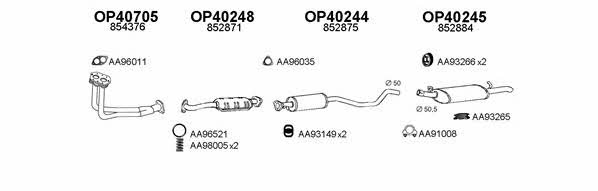  400310 Exhaust system 400310: Buy near me in Poland at 2407.PL - Good price!