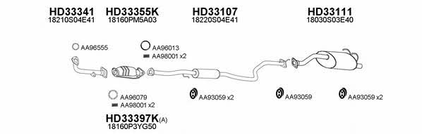  330062 Exhaust system 330062: Buy near me in Poland at 2407.PL - Good price!