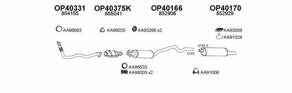 Veneporte 400047 Exhaust system 400047: Buy near me in Poland at 2407.PL - Good price!