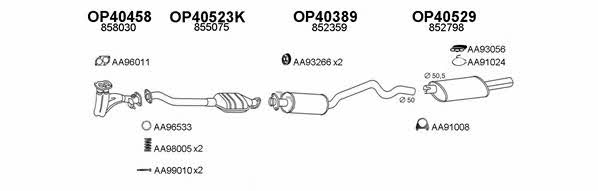  400051 Exhaust system 400051: Buy near me in Poland at 2407.PL - Good price!