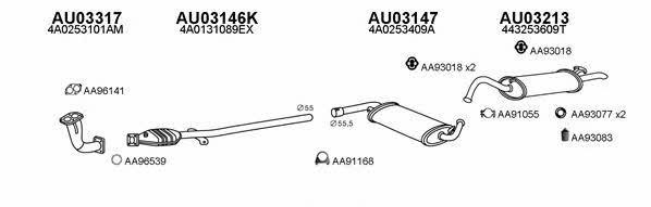  030107 Exhaust system 030107: Buy near me in Poland at 2407.PL - Good price!