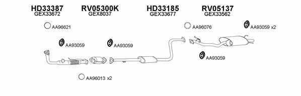 Veneporte 050071 Система выпуска отработаных газов 050071: Купить в Польше - Отличная цена на 2407.PL!