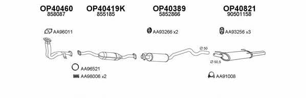  400429 Exhaust system 400429: Buy near me in Poland at 2407.PL - Good price!