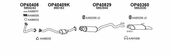  400430 Exhaust system 400430: Buy near me in Poland at 2407.PL - Good price!