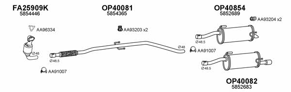 Veneporte 400514 Система выпуска отработаных газов 400514: Отличная цена - Купить в Польше на 2407.PL!