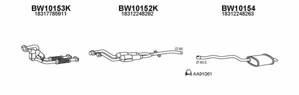  100044 Exhaust system 100044: Buy near me in Poland at 2407.PL - Good price!