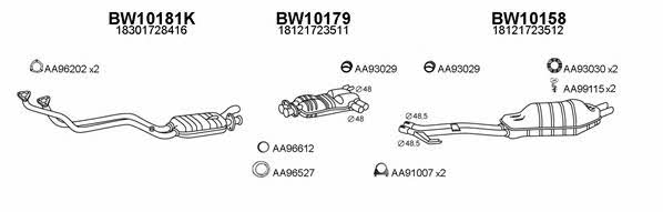  100058 Exhaust system 100058: Buy near me in Poland at 2407.PL - Good price!