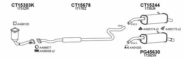  150030 Exhaust system 150030: Buy near me in Poland at 2407.PL - Good price!