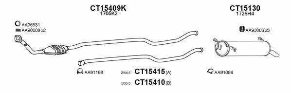 Veneporte 150104 Exhaust system 150104: Buy near me in Poland at 2407.PL - Good price!