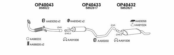  400109 Система выпуска отработаных газов 400109: Отличная цена - Купить в Польше на 2407.PL!