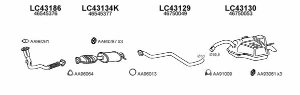 Veneporte 430037 Exhaust system 430037: Buy near me in Poland at 2407.PL - Good price!