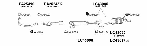  430065 Exhaust system 430065: Buy near me in Poland at 2407.PL - Good price!