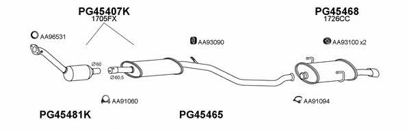 Veneporte 450045 Система выпуска отработаных газов 450045: Отличная цена - Купить в Польше на 2407.PL!