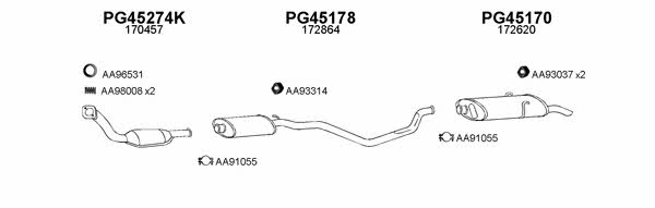  450117 Exhaust system 450117: Buy near me in Poland at 2407.PL - Good price!