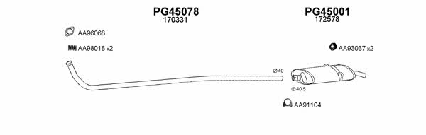 Veneporte 450198 Exhaust system 450198: Buy near me in Poland at 2407.PL - Good price!