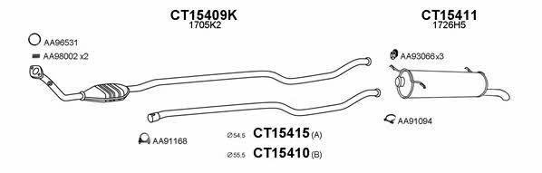  150196 Exhaust system 150196: Buy near me in Poland at 2407.PL - Good price!