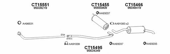  150238 Exhaust system 150238: Buy near me in Poland at 2407.PL - Good price!