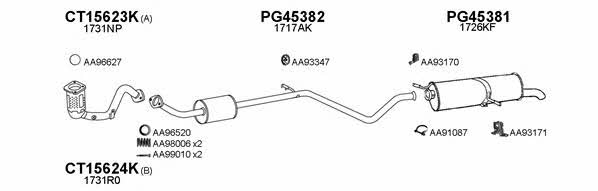  150356 Exhaust system 150356: Buy near me in Poland at 2407.PL - Good price!