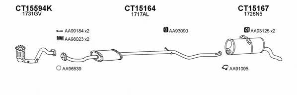 Veneporte 150463 Exhaust system 150463: Buy near me in Poland at 2407.PL - Good price!