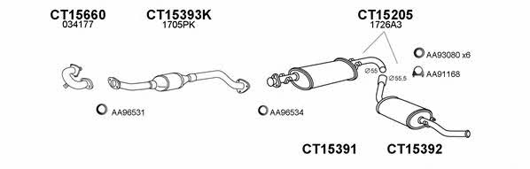 Veneporte 150503 Exhaust system 150503: Buy near me at 2407.PL in Poland at an Affordable price!