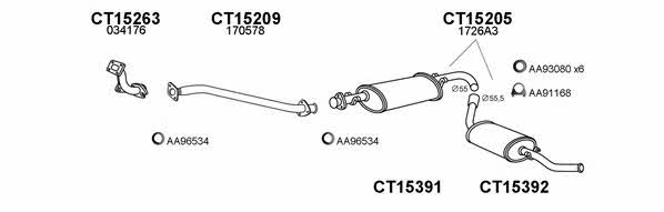  150507 Exhaust system 150507: Buy near me in Poland at 2407.PL - Good price!