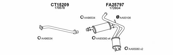  150509 Exhaust system 150509: Buy near me in Poland at 2407.PL - Good price!