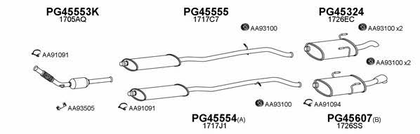  450228 Exhaust system 450228: Buy near me in Poland at 2407.PL - Good price!