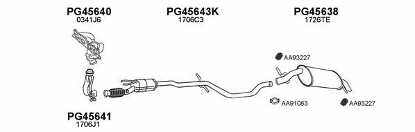 Veneporte 450257 Exhaust system 450257: Buy near me in Poland at 2407.PL - Good price!