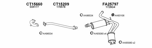 Veneporte 150521 Exhaust system 150521: Buy near me at 2407.PL in Poland at an Affordable price!