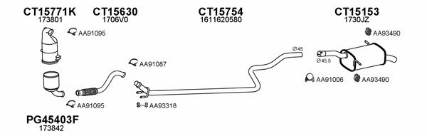 Veneporte 150607 Exhaust system 150607: Buy near me in Poland at 2407.PL - Good price!