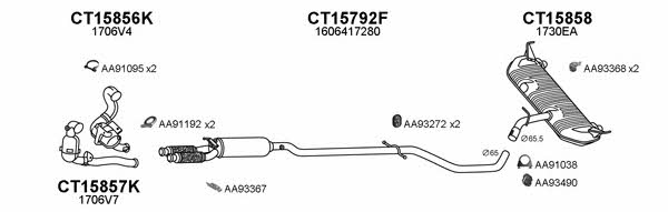 Veneporte 150643 Exhaust system 150643: Buy near me in Poland at 2407.PL - Good price!