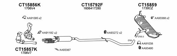 Veneporte 150644 Exhaust system 150644: Buy near me in Poland at 2407.PL - Good price!