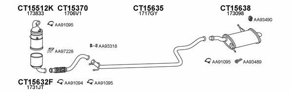  450683 Exhaust system 450683: Buy near me in Poland at 2407.PL - Good price!