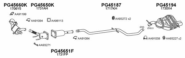 Veneporte 450762 Exhaust system 450762: Buy near me in Poland at 2407.PL - Good price!