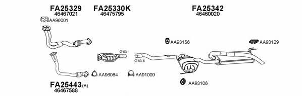  250265 Exhaust system 250265: Buy near me in Poland at 2407.PL - Good price!