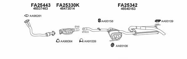  250267 Exhaust system 250267: Buy near me in Poland at 2407.PL - Good price!