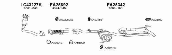  250268 Exhaust system 250268: Buy near me in Poland at 2407.PL - Good price!