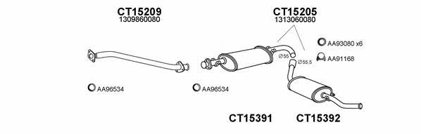  250324 Exhaust system 250324: Buy near me in Poland at 2407.PL - Good price!