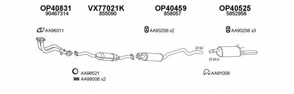  770122 Exhaust system 770122: Buy near me in Poland at 2407.PL - Good price!