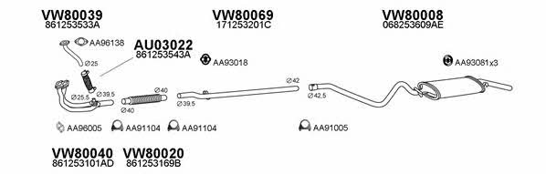  800022 Abgasanlage 800022: Kaufen Sie zu einem guten Preis in Polen bei 2407.PL!