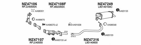  470101 Exhaust system 470101: Buy near me in Poland at 2407.PL - Good price!