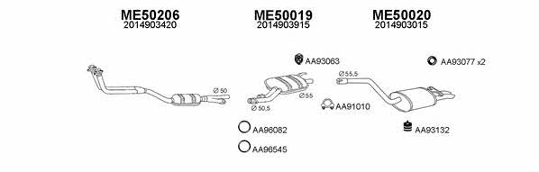  500012 Exhaust system 500012: Buy near me in Poland at 2407.PL - Good price!