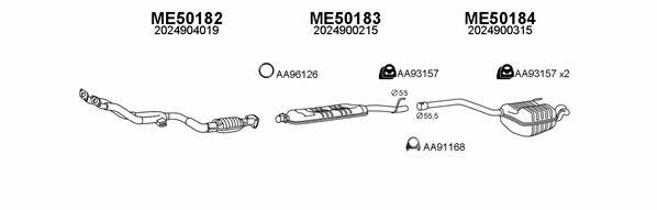  500063 Exhaust system 500063: Buy near me in Poland at 2407.PL - Good price!